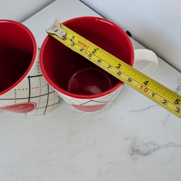 Peace, Love, Coffee Mugs - Set of 2 - Picture 7 of 9